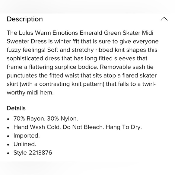 Lulus Emerald Green Skater Midi Sweater Dress - Picture 5 of 5